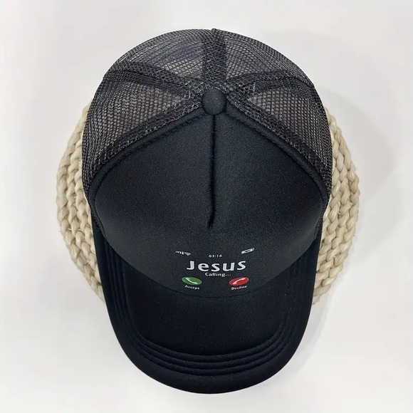 🕊”Jesus Calling Accept Decline” Cool Mesh Back Adjustable Unisex Cap! - Picture 4 of 6